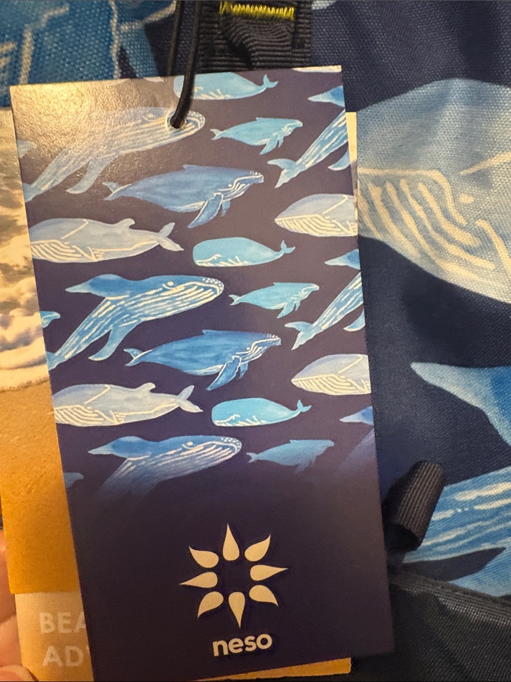 Neso Whale-Navy Tote/Backpack. RETAIL 95.00 GRAB IT HERE TODAY NWT - Picture 2 of 11
